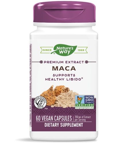 Maca, 350 mg, 60 капсули, Nature's Way - 1