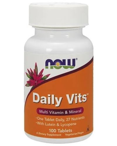 Daily Vits, 100 таблетки, Now - 1
