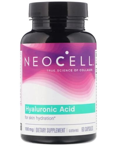 Hyaluronic Acid, 100 mg, 60 капсули, NeoCell - 1