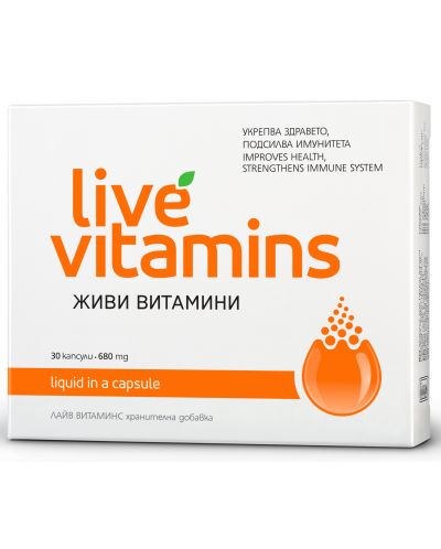Live Vitamins, 680 mg, 30 капсули, Vitaslim Innove - 1