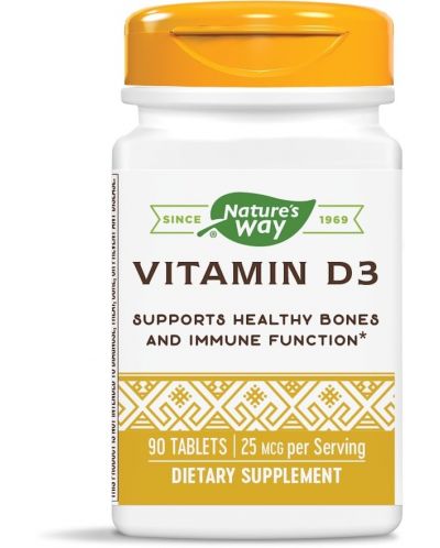Vitamin D3, 90 таблетки, Nature's Way - 1