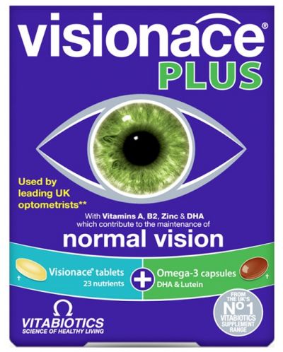 Visionace Plus, 28 таблетки + 28 капсули, Vitabiotics - 1