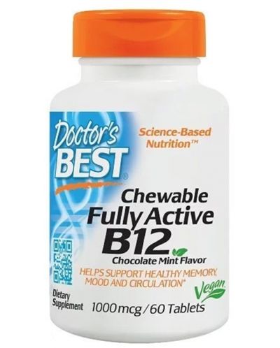 Fully Active B12, 1000 mcg, 60 таблетки, Doctor's Best - 1