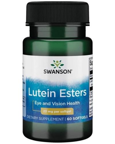 Lutein Esters, 20 mg, 60 меки капсули, Swanson - 1
