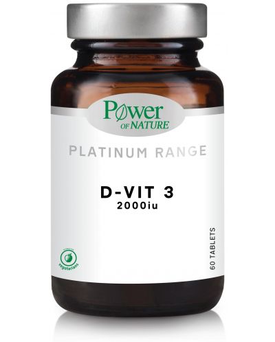 Platinum Range D-Vit 3, 60 таблетки, Power of Nature - 1