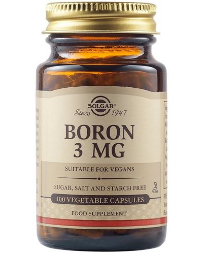 Boron, 3 mg, 100 растителни капсули, Solgar - 1