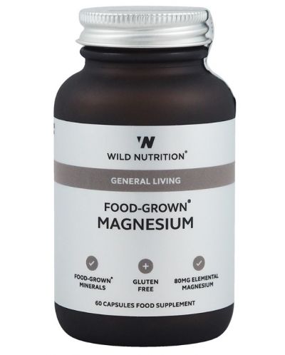 Food-Grown Magnesium, 60 капсули, Wild Nutrition - 1