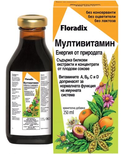Мултивитамин, 250 ml, Floradix - 1