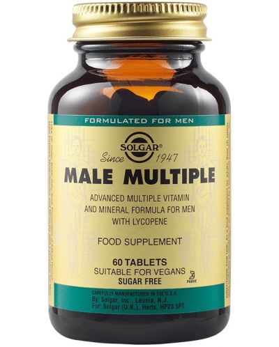 Male Multiple, 60 таблетки, Solgar - 1