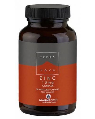 Zinc Complex, 15 mg, 50 капсули, Terra Nova - 1