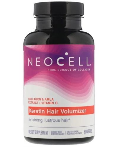 Keratin Hair Volumizer, 60 капсули, NeoCell - 1