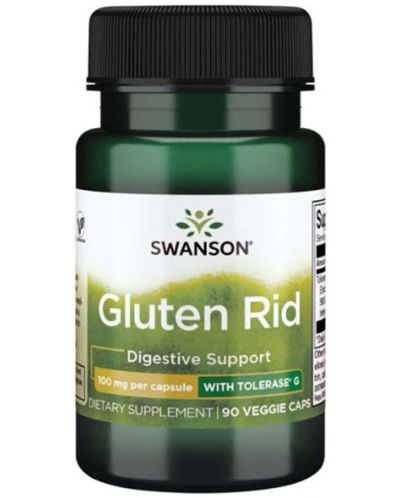 Gluten Rid, 100 mg, 90 растителни капсули, Swanson - 1