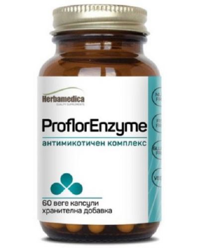 ProflorEnzyme, 60 веге капсули, Herbamedica - 1