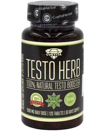 Testo Herb, 250 mg, 120 таблетки, Cvetita Herbal - 1