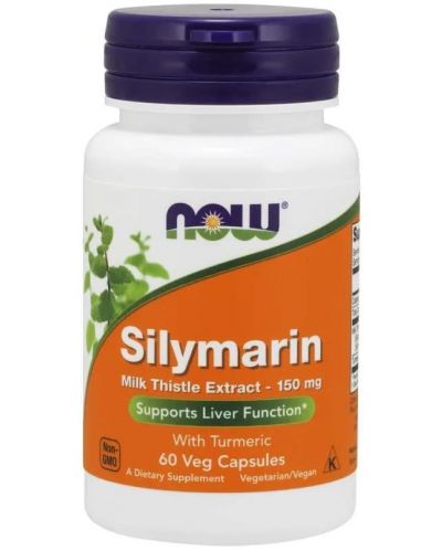 Silymarin, 150 mg, 60 растителни капсули, Now - 1