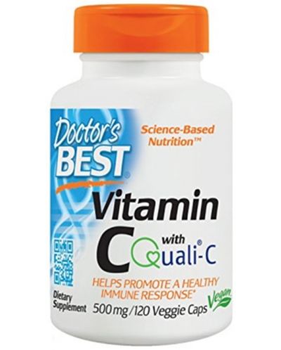 Vitamin C with Quali-C, 500 mg, 120 капсули, Doctor's Best - 1