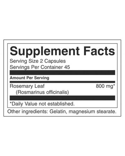 Full Spectrum Rosemary, 400 mg, 90 капсули, Swanson - 2