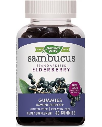 Sambucus Gummies, 60 желирани таблетки, Nature's Way - 1