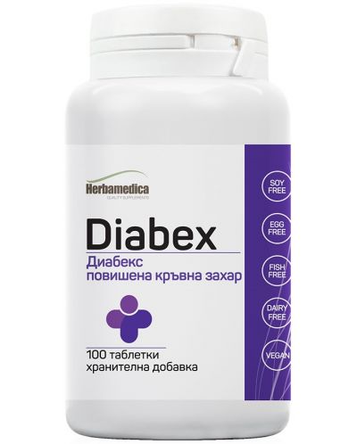 Diabex, 100 таблетки, Herbamedica - 1