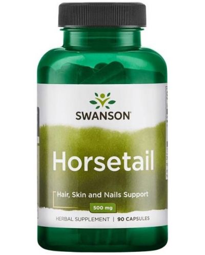 Horsetail, 500 mg, 90 капсули, Swanson - 1