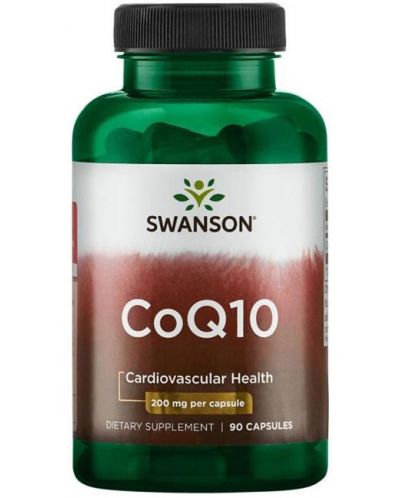 CoQ10, 200 mg, 90 капсули, Swanson - 1