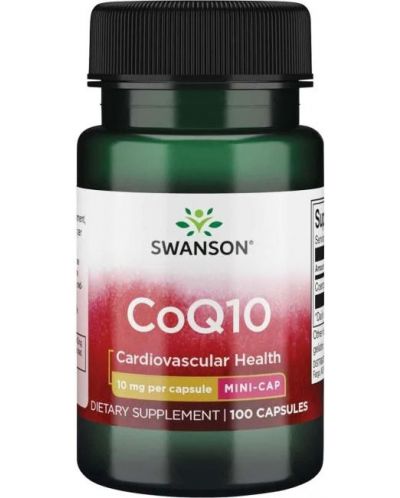 CoQ10, 10 mg, 100 капсули, Swanson - 1