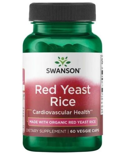 Red Yeast Rice, 600 mg, 60 капсули, Swanson - 1