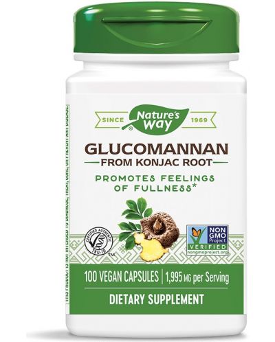 Glucomannan, 100 капсули, Nature's Way - 1