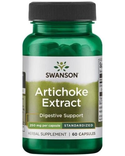 Artichoke Extract, 250 mg, 60 капсули, Swanson - 1