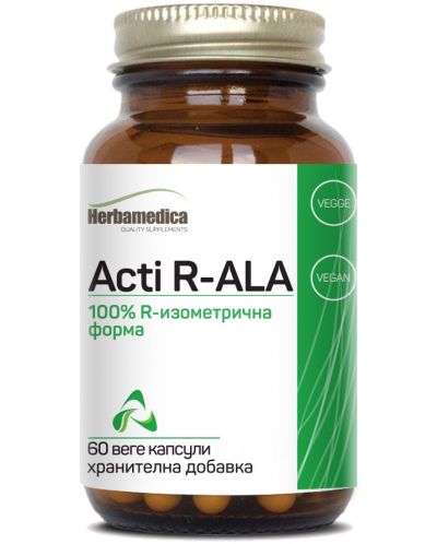 Acti R-ALA, 200 mg, 60 веге капсули, Herbamedica - 1