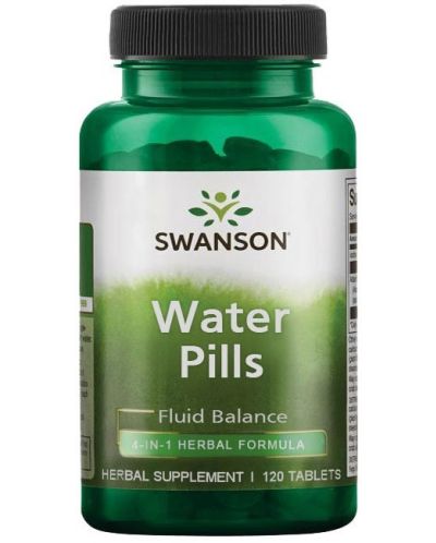 Water Pills, 160 mg, 120 таблетки, Swanson - 1