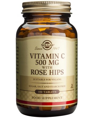 Vitamin C with Rose Hips, 500 mg, 100 таблетки - 1