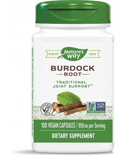 Burdock Root, 475 mg, 100 капсули, Nature's Way - 1