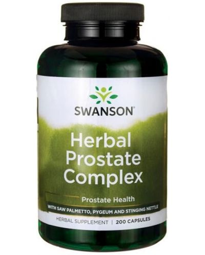 Herbal Prostate Complex, 200 капсули, Swanson - 1