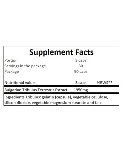 Tribulus, 90 капсули, Gaspari Nutrition - 2
