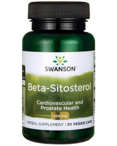 Beta-Sitosterol, 320 mg, 30 капсули, Swanson - 1