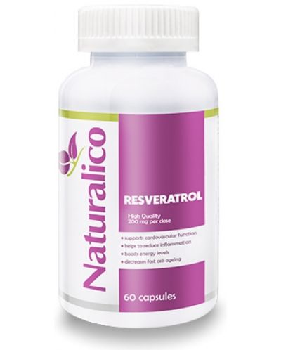 Resveratrol, 60 капсули, Naturalico - 1