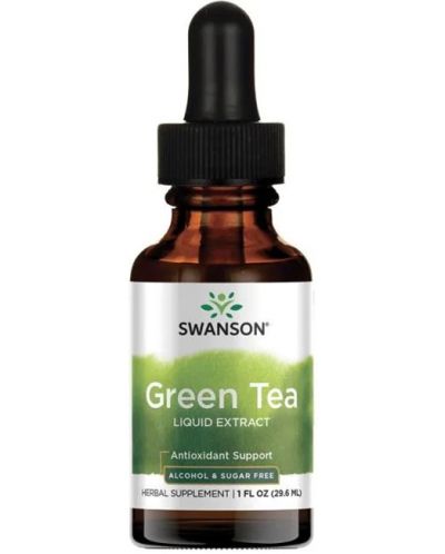 Green Tea Liquid Extract, 29.6 ml, Swanson - 1