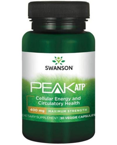 Peak ATP, 400 mg, 30 растителни капсули, Swanson - 1