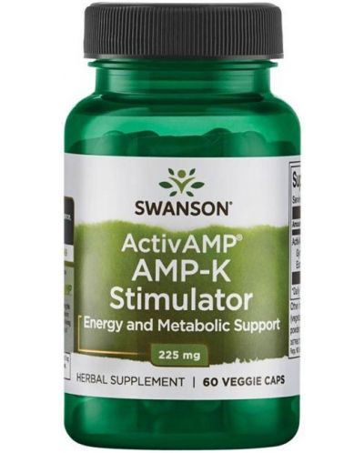 ActivAMP AMP-K Stimulator, 225 mg, 60 капсули, Swanson - 1