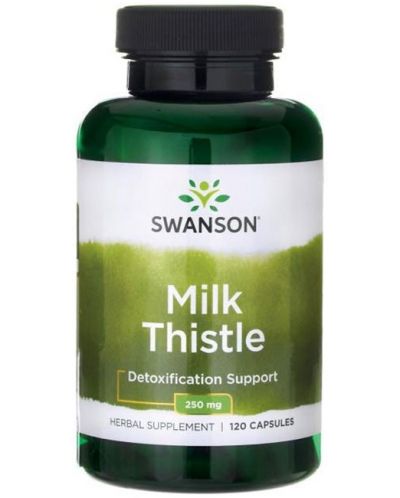 Milk Thistle, 250 mg, 120 капсули, Swanson - 1