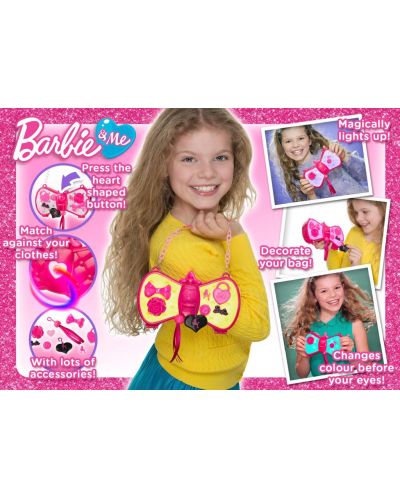 Чантичка HTI Barbie Променящи се цветове, Със светлинни ефекти - 7