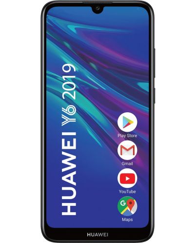 Смартфон Huawei Y6 - 6.09, 32GB, черен - 1