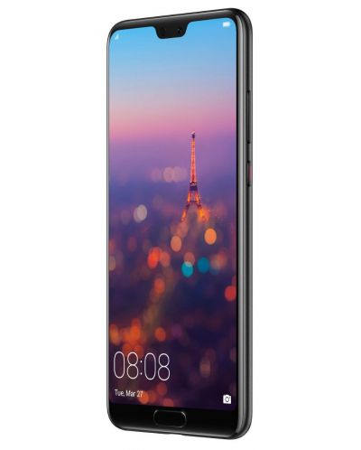 Смартфон Huawei P20, Dual SIM, EML-L29C, 5.8", Черен - 2