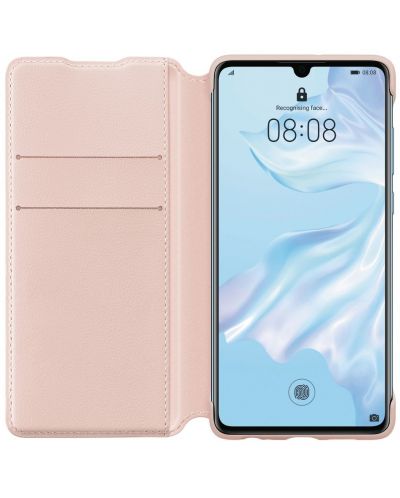 Калъф Huawei - Wallet Elle, P30, розов - 3