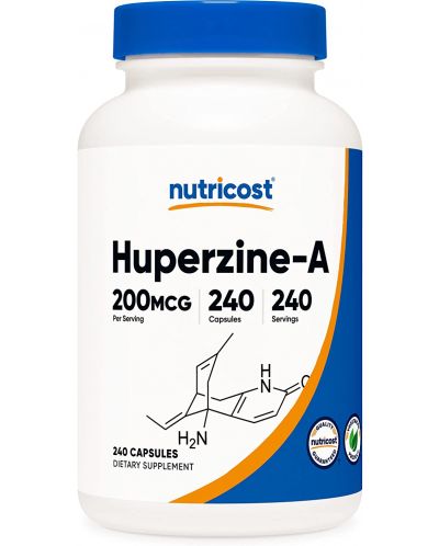 Huperzine-A, 200 mcg, 240 капсули, Nutricost - 1