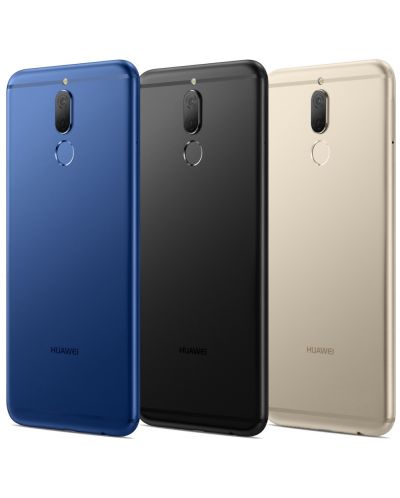 Huawei Mate 10 Lite, RNE-L21, DUAL SIM, 5.9", FullView, UHD 1080x2160, Kirin 659 Octa- core (4xCortex-A53 2.36GHz + 4xCortex-A53 1.7GHz), 4GB RAM, 64GB,  4G LTE FDD, Camera Dual 16MP+2MP/13MP+2, Fingerprint, WiFi, BT, Android 7.0+EMUI 5.1, Aurora Blue - 2