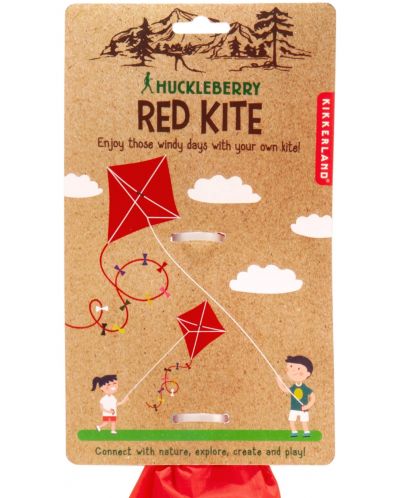 Хвърчило Kikkerland Huckleberry - Червено - 3