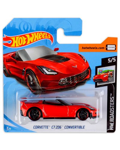 Количка Hot Wheels - Corvette C7 Z06 - 1