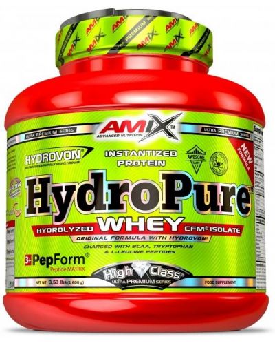 HydroPure Whey, млечна ванилия, 1600 g, Amix - 1